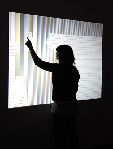 View of the Contretemps installation in exhibition context