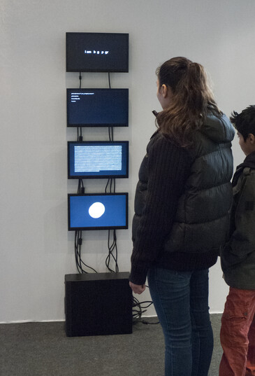 Screenshot of the artwork In Realities
View of the In Realities installation in exhibition context