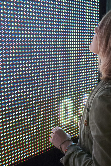 View of the Distances installation in exhibition context