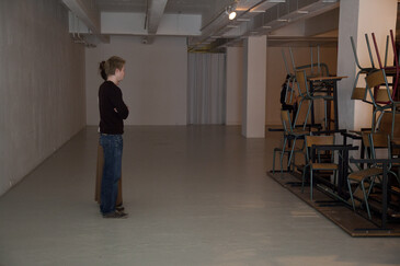 View of the On the Qui Vive installation in exhibition context