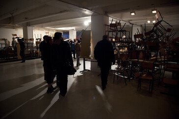 View of the On the Qui Vive installation in exhibition context