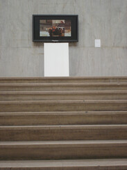 Screenshot of the artwork Sniper
View of the Sniper installation in exhibition context