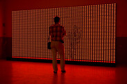 View of the Crossing Values installation in exhibition context