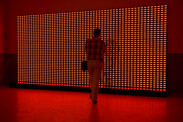 View of the Crossing Values installation in exhibition context